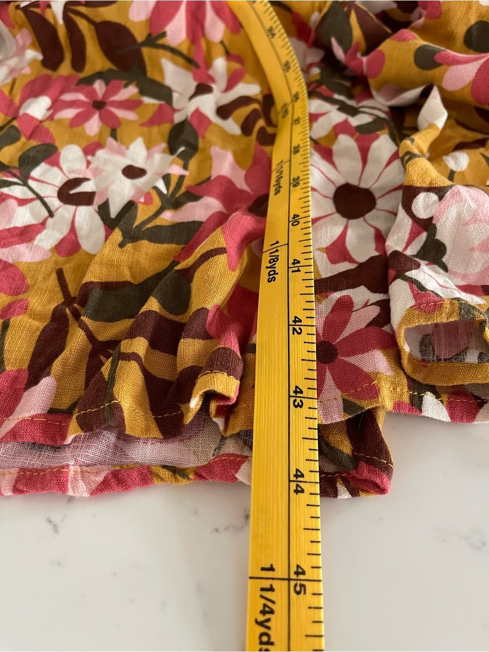 LuLaRoe Lorene Dolman Floral Midi Dress in Mustard and Pink Womens Size XL - Picture 8 of 8